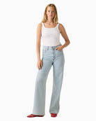 Levi’s Ribcage Wide Leg Jeans super high-rise waist detail – Áines Boutique