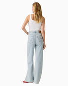 Levi’s Ribcage Wide Leg Jeans woman wearing jeans back view – Áines Boutique