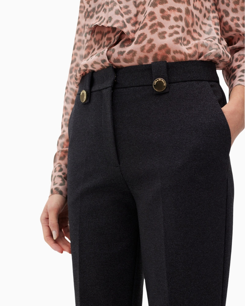 Lola Casademunt knit pants with side pockets and metallic logo