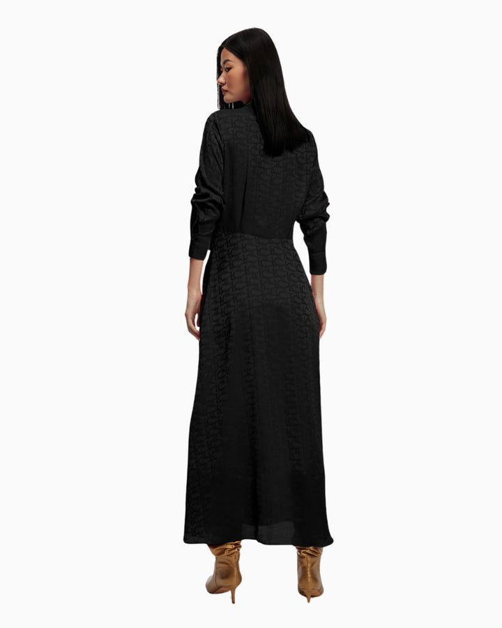 Lola Casademunt - Longsleeve V Neck Long Dress 