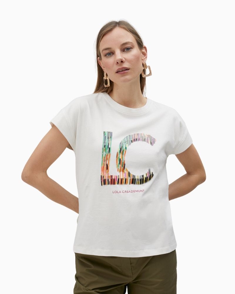 Lola Casademunt - Multistripe Logo T-Shirt