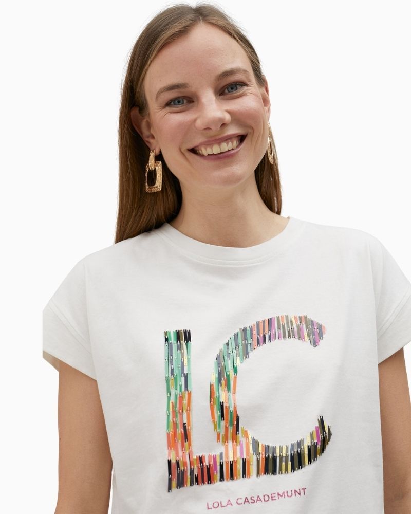 Lola Casademunt - Multistripe Logo T-Shirt