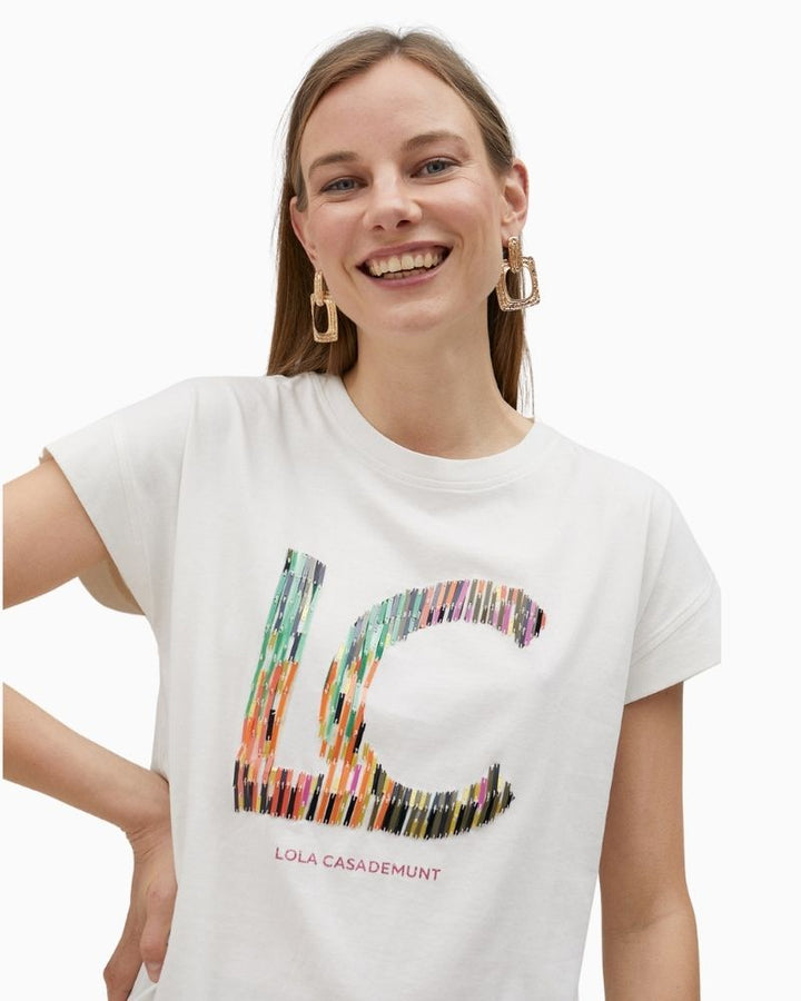 Lola Casademunt - Multistripe Logo T-Shirt