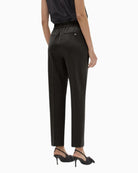 Lola Casademunt Basic Pants with Side Snap Waist in Black back view