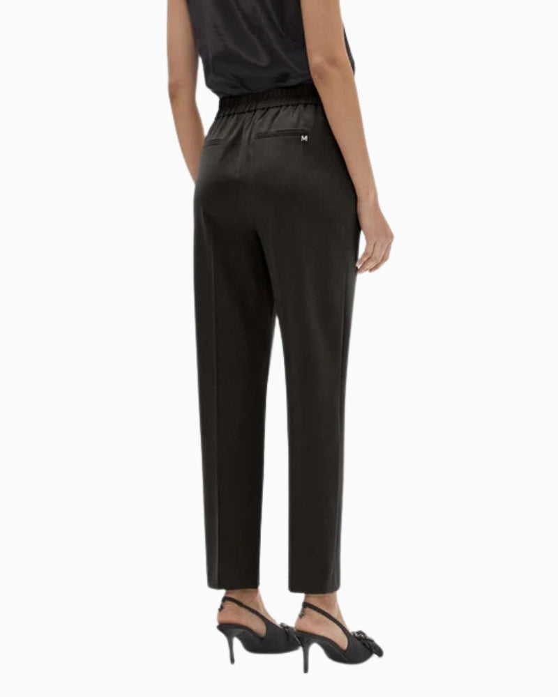 Lola Casademunt Basic Pants with Side Snap Waist in Black back view
