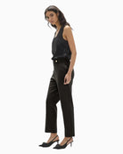 Lola Casademunt Basic Pants with Side Snap Waist in Black side view