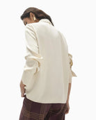 Lola Casademunt Blouse with Bow in cream back view