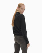 Lola Casademunt Jumper with Bow in black back view