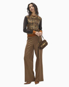 Lola Casademunt Leopard Jumper in Brown full-length styled look