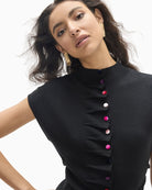 Lola Casademunt Multicolor Button Vest multicolour button detail
