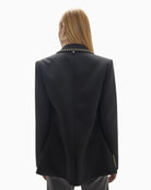 Lola Casademunt Studded Blazer in Black back view