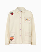 Lollys Laundry April jacket creme front view – Áines Boutique