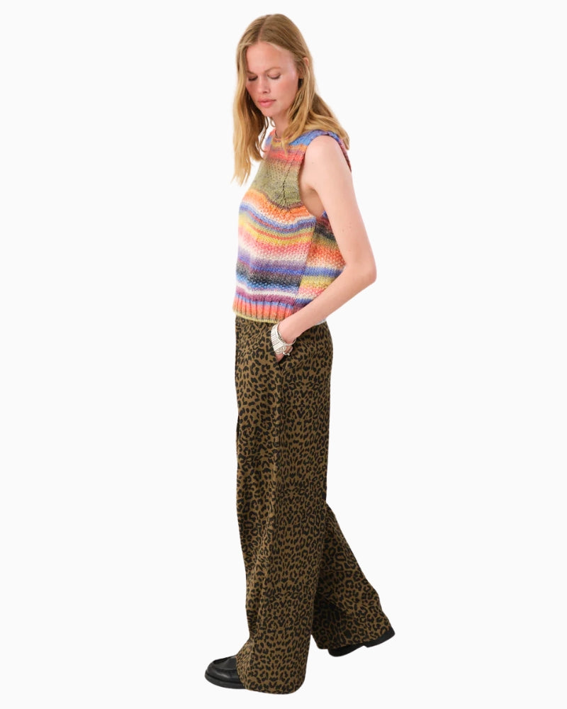Side view showing relaxed fit and colour transitions in Lollys Laundry vest