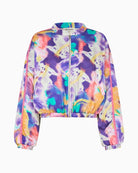 Lollys Laundry Lama bomber jacket multi front view – Áines Boutique