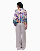 Lollys Laundry Lama bomber jacket multi back view – Áines Boutique