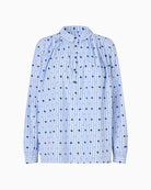 Lollys Laundry Lari shirt dark blue front view – Áines Boutique