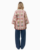 Lollys Laundry Lulu quilted jacket pink back view – Áines Boutique