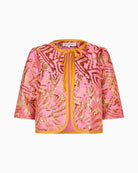 Lollys Laundry Trine jacket pink front view – Áines Boutique