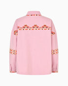 Lollys Laundry Veidall Overshirt pink back view – Áines Boutique