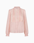 Lollys Laundry Arielll shirt Light Pink flat lay front view – Áines Boutique