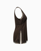 Lollys Laundry CainLL Top in dark brown side view