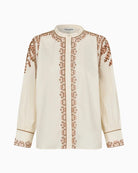 Lollys Laundry LuciaLL Shirt in Cream front view