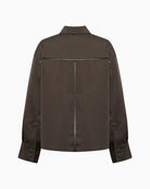 Lollys Laundry SolLL Shirt in Dark Brown back view
