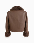 Lollys Laundry TracyLL Jacket in Brown back view