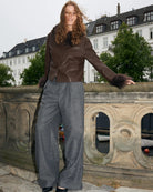 Lollys Laundry TracyLL Jacket in Brown styled view