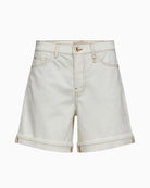 MOS MOSH Bati Denim Shorts ecru front view