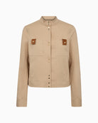MOS MOSH MMBriella Tenca Jacket sesame front flat view