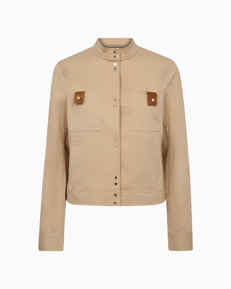 MOS MOSH MMBriella Tenca Jacket sesame front flat view
