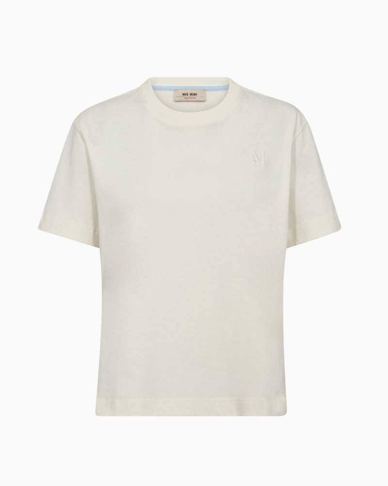 MOS MOSH MMLandscape O-SS Tee ecru front view