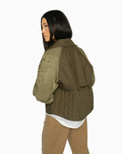 MOS MOSH MMZyla Neola Trenchcoat in Olive Night back view