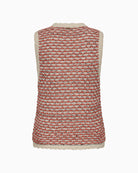 MOS MOSH Miah knit vest emberglow back view