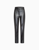 Marc Aurel faux leather trousers with drawstring waist