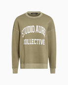 Front view of Marc Aurel cotton sweatshirt with relaxed fit