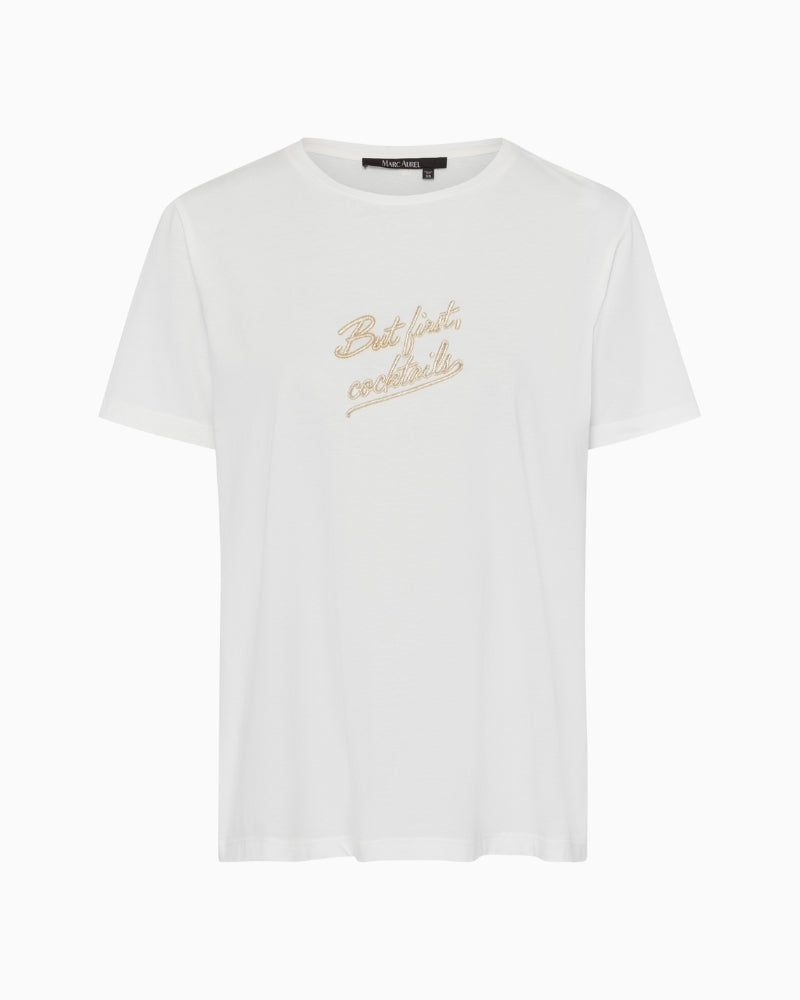 Front view of Marc Aurel cotton T-shirt with classic fit