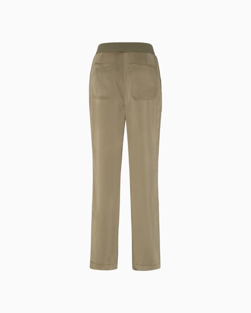 Back view showing clean seams and classic tailored shape