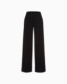 Front view of Marc Aurel black stretch trousers with tailored fit