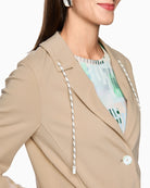 Marc Cain blazer lapel and button detail – Áines Boutique