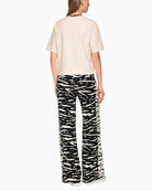 Back of classic Marc Cain t-shirt showing logo at lower hem