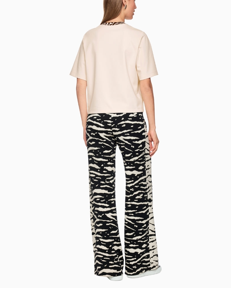 Back of classic Marc Cain t-shirt showing logo at lower hem