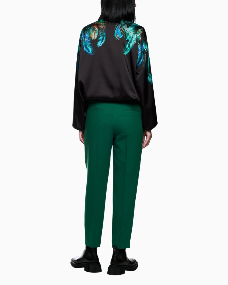 Back view of Marc Cain FORDON trousers with tailored fit