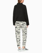 Back view of Marc Cain sweatshirt showing casual drape and dropped shoulders