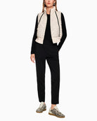 Marc Cain lightweight vest styled over a knit for everyday wear