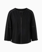 Front view of Rethink Together stretch shirt with contrast seams