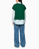 Marc Cain short sleeve shirt back view – Áines Boutique