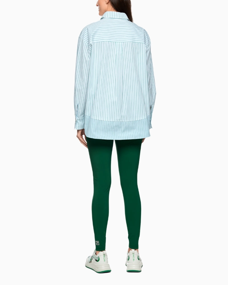 Marc Cain striped shirt back view – Áines Boutique