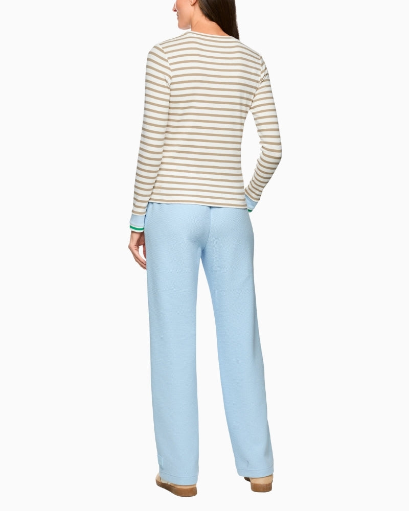 Marc Cain striped shirt back view – Áines Boutique